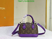 Kitlife Louis Vuitton Nano Alma Violet bag - 18x12x8cm - 5