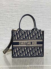 kitlife Small Dior Book Tote bag blue - 26x12x21cm - 1