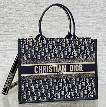 kitlife Medium Dior Book Tote bag blue - 26x12x21cm