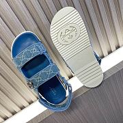 kitlife Gucci Double G Denim Sandal - 3
