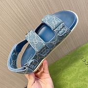 kitlife Gucci Double G Denim Sandal - 4