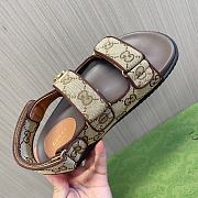kitlife Gucci Double G Denim brown Sandal - 2