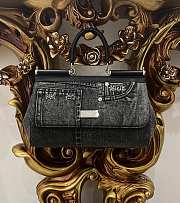 kitlife Dolce & Gabbana Sicily Small Patchwork Denim Shoulder Bag - 29cm - 1