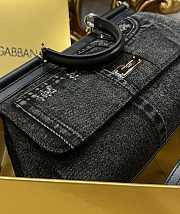 kitlife Dolce & Gabbana Sicily Small Patchwork Denim Shoulder Bag - 29cm - 6