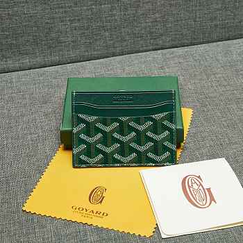 Kitlife Goyard card holder green - 11x8cm