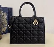 Kitlife medium Dior Book Tote Black Macrocannage Calfskin bag - 36.5 x 28 x 17.5 cm - 1