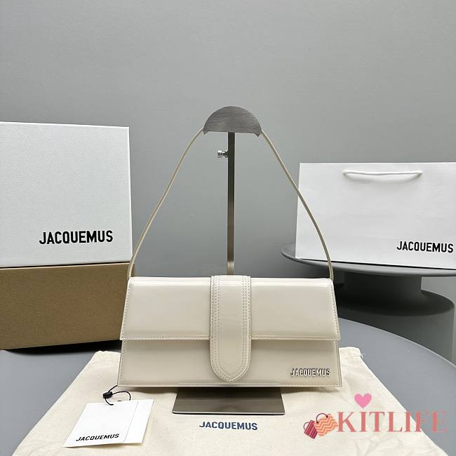 kitlife JACQUEMUS  Le Bambino long white bag - 28x13.5x6 cm - 1