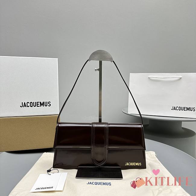 kitlife JACQUEMUS Le Bambino long Brown Terra bag - 28x13.5x6 cm - 1