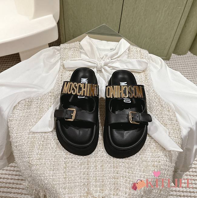 kitlife Moschino Couture Black Sandals - 1