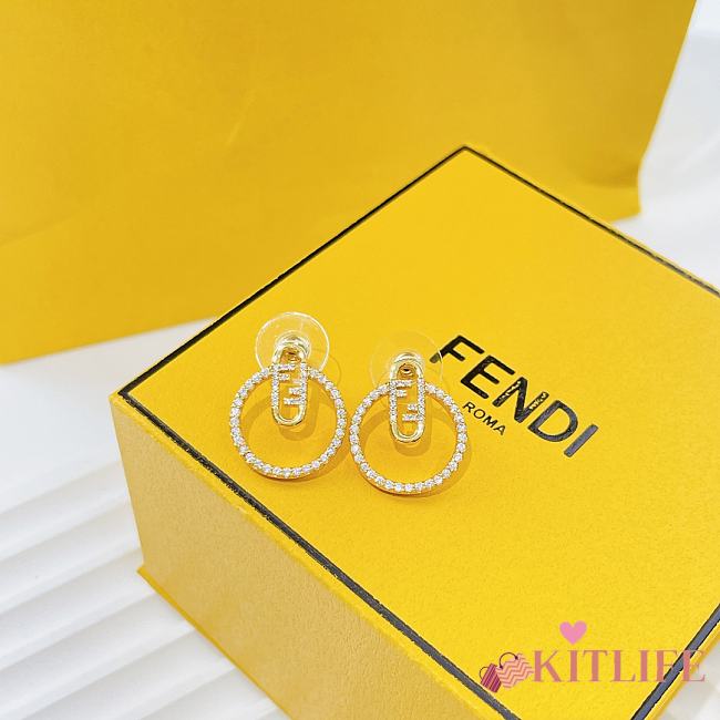 Kitlife Fendi Earring gold 02 - 1