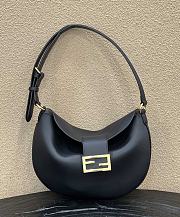 Kitlife Fendi Black Leather Croissant bag - 30×1×23cm - 1