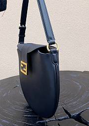 Kitlife Fendi Black Leather Croissant bag - 30×1×23cm - 4