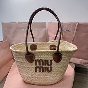 Kitlife MIU MIU  logo-patch tote bag - 26x26x17cm - 1