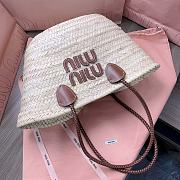 Kitlife MIU MIU  logo-patch tote bag - 26x26x17cm - 3