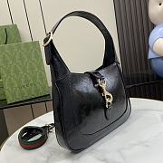 kitlife Gucci Jackie Black patent leather bag - 28x19x4 cm - 4