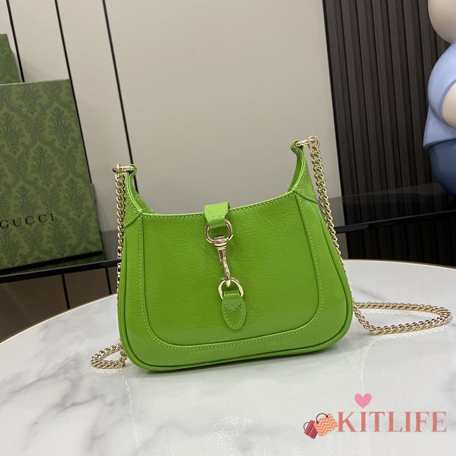 kitlife Gucci Jackie Notte light green bag - 19.5x18x3.5cm - 1