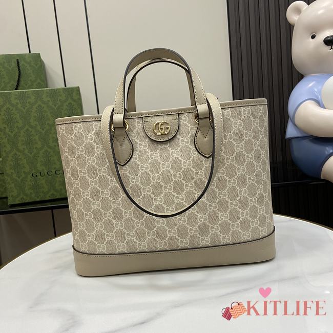 kitlife Gucci Ophidia Supreme shopping bag beige - 31x 25x 13cm - 1