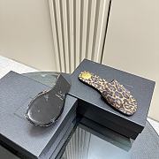 kitlife YSL Carlyle Slides in leopard grosgrain  - 6