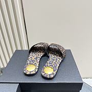 kitlife YSL Carlyle Slides in leopard grosgrain  - 5
