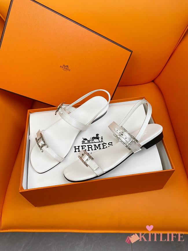 kitlife Hermes Sandals White 02 - 1
