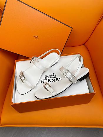 kitlife Hermes Sandals White 02