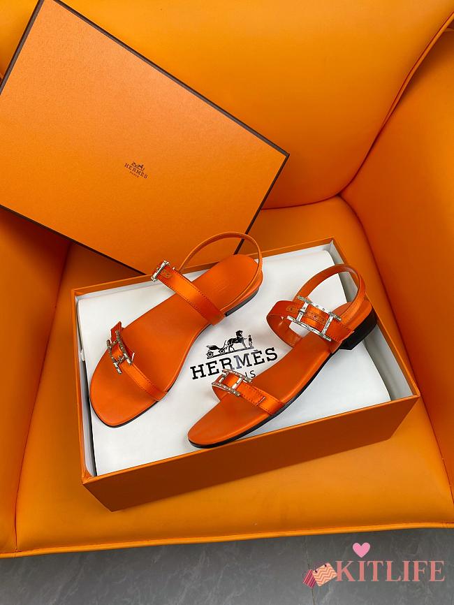 kitlife Hermes Sandals Orange 04 - 1