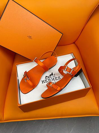 kitlife Hermes Sandals Orange 04