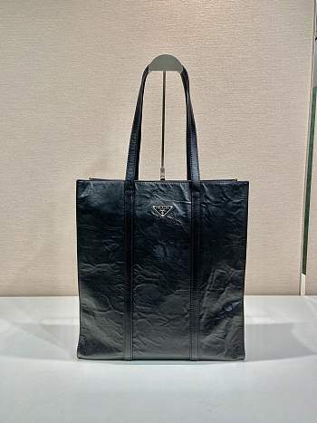 kitlife Prada Medium antique nappa leather Black tote bag - 36x39x13 cm