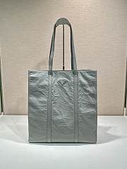 kitlife Prada Medium antique nappa leather Gray tote bag - 36x39x13 cm - 1