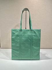 kitlife Prada Medium antique nappa leather Green tote bag - 36x39x13 cm - 4