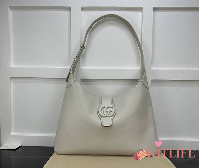 kitlife GUCCI Aphrodite Large leather shoulder bag white - 46x30x2 cm - 1