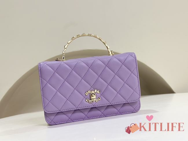 kitlife Chanel Woc violet bag - 19cm - 1