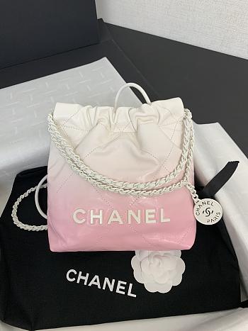 kitlife Chanel mini tote bag ombre Pink - 20x19x6 cm