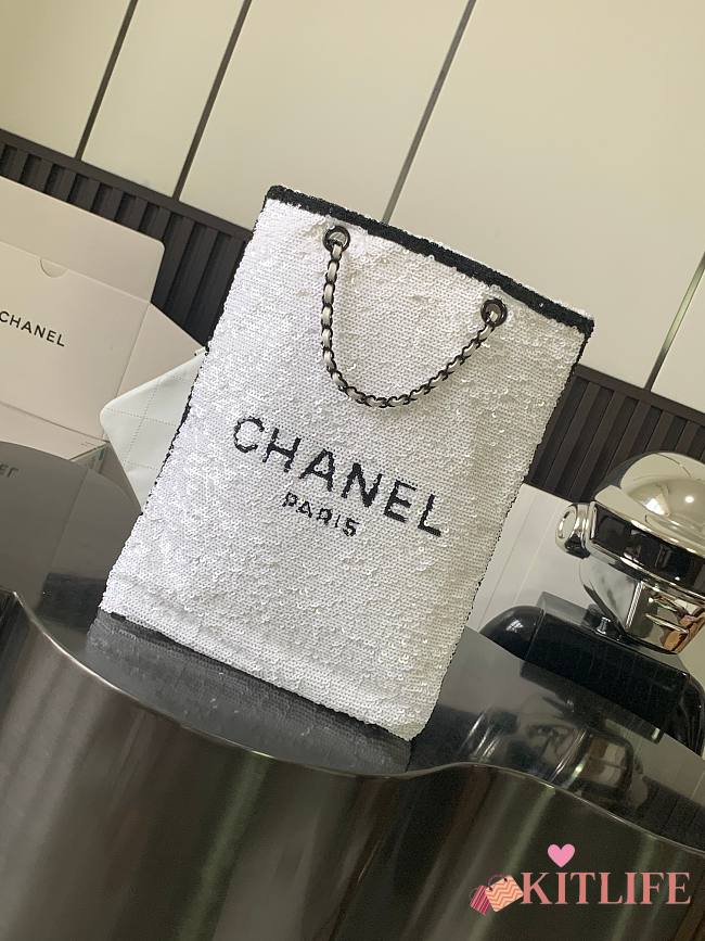 kitlife Chanel Shopping bag White - 39 × 30 × 2 cm - 1