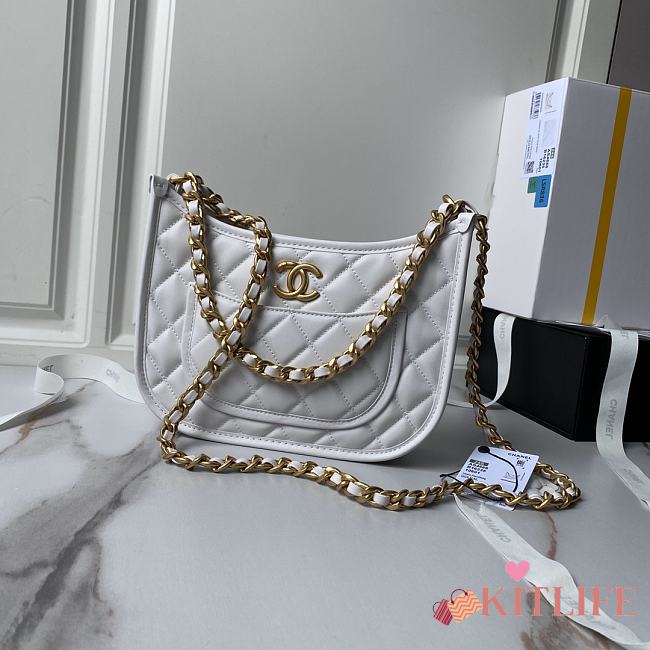 kitlife Chanel Hobo white bag - 20×24×6cm - 1