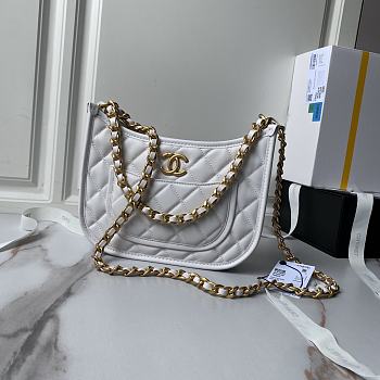kitlife Chanel Hobo white bag - 20×24×6cm
