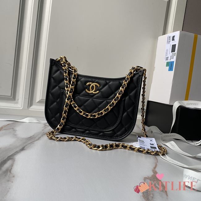 kitlife Chanel Hobo Black bag - 20×24×6cm - 1