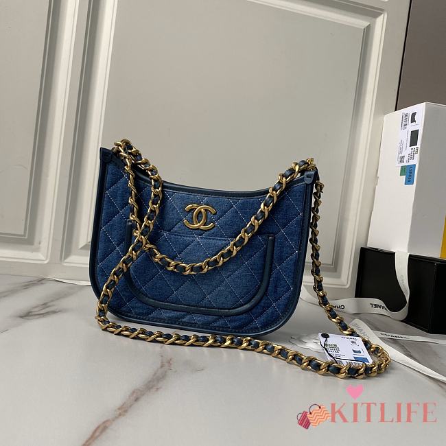 kitlife Chanel Hobo denim bag - 20×24×6cm - 1