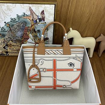 Kitlife hermes Steeple25 H Plume beige  bag - 25cm