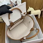 Kitlife hermes Steeple25 H Plume beige&brown bag - 25cm - 4