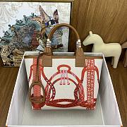 Kitlife hermes Steeple25 H Plume beige&red bag - 25cm - 1