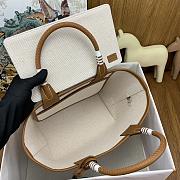 Kitlife hermes Steeple25 H Plume beige&red bag - 25cm - 6