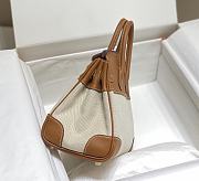 Kitlife Hermes Birkin 25 canva beige bag - 25cm - 5