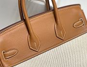 Kitlife Hermes Birkin 25 canva beige bag - 25cm - 2