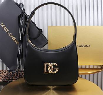 Kitlife Dolce&Gabbana Black Leather 3.5 Shoulder Bag black - 22 x 18 x 6 cm