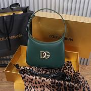 Kitlife Dolce&Gabbana Black Leather 3.5 Shoulder green - 22 x 18 x 6 cm - 1