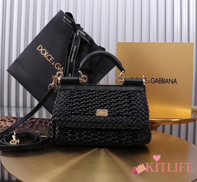 kitlife Dolce & Gabban Sicily black bag - 18x11x6 cm - 1