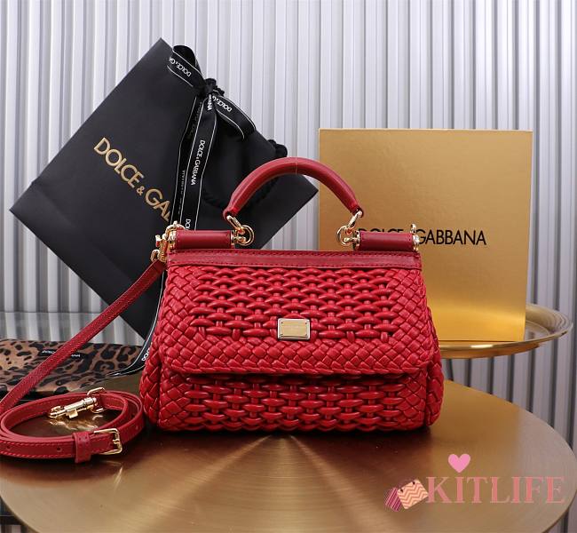 kitlife Dolce & Gabban Sicily red bag - 18x11x6 cm - 1