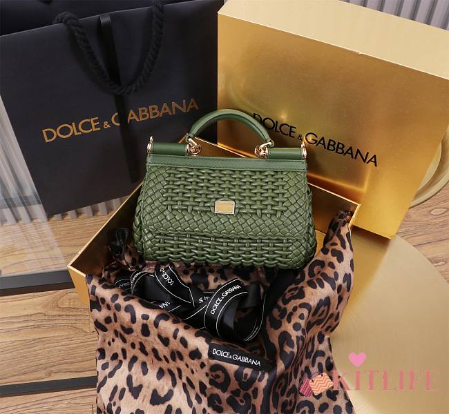 kitlife Dolce & Gabban Sicily green bag - 18x11x6 cm - 1