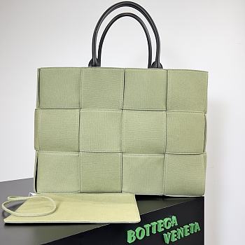 kitlife bottega veneta Large Arco Tote Bag Green - 47x13x33 cm